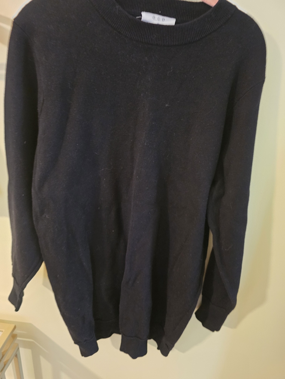 Women's O G D Black Crewneck Sweater